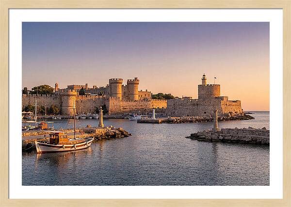 Rhodes Old Town At Dusk