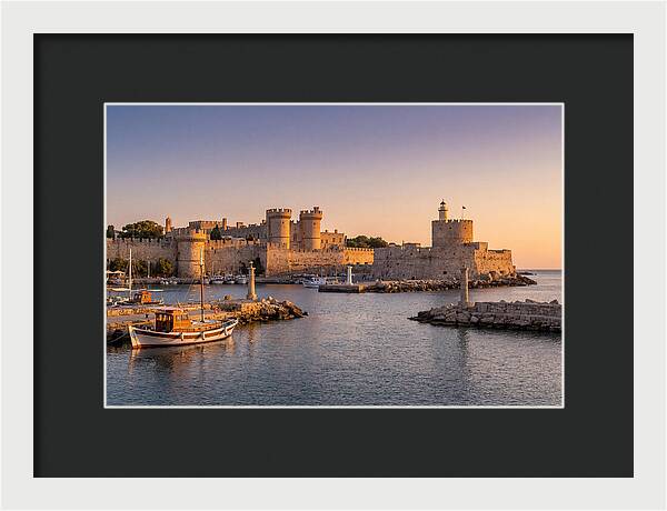 Rhodes Old Town At Dusk