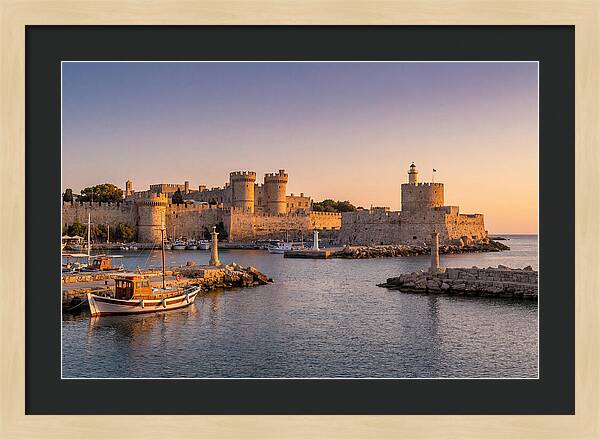 Rhodes Old Town At Dusk