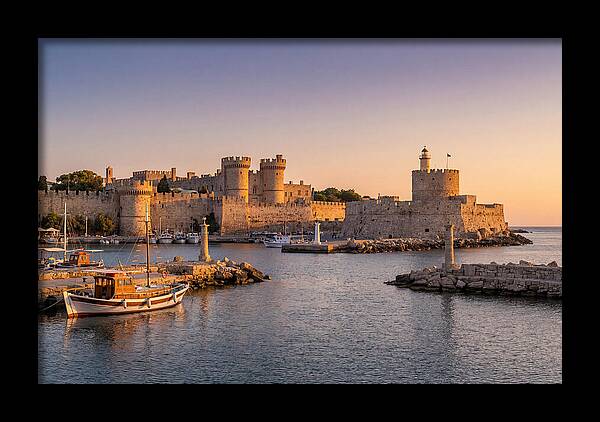 Rhodes Old Town At Dusk