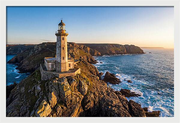 Ri Point Judith Lighthouse At Sunset