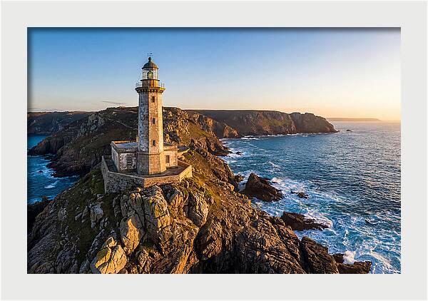Ri Point Judith Lighthouse At Sunset