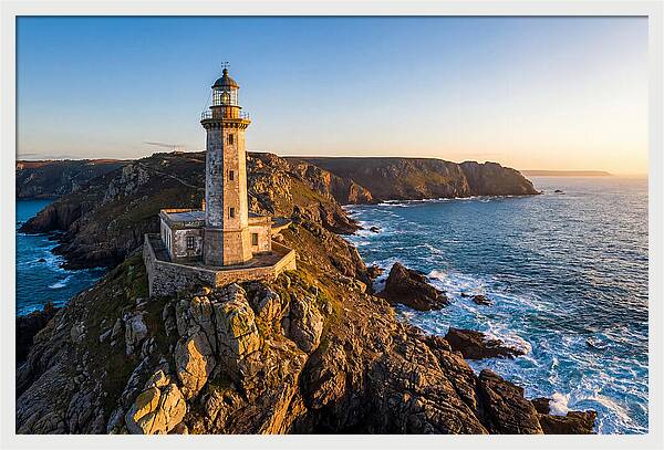 Ri Point Judith Lighthouse At Sunset