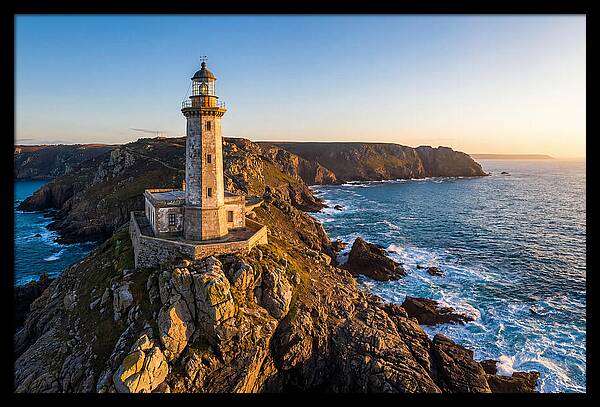 Ri Point Judith Lighthouse At Sunset