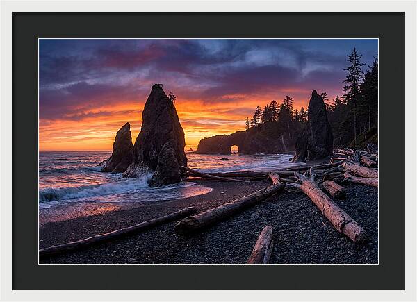Rialto Beach Sunset Serenity