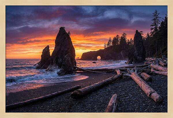 Rialto Beach Sunset Serenity