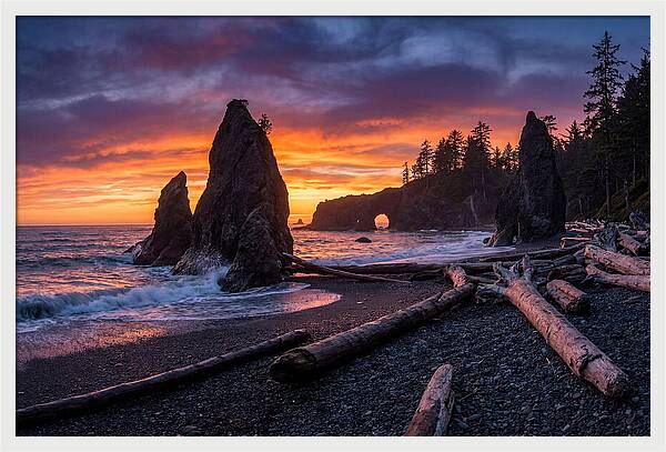 Rialto Beach Sunset Serenity