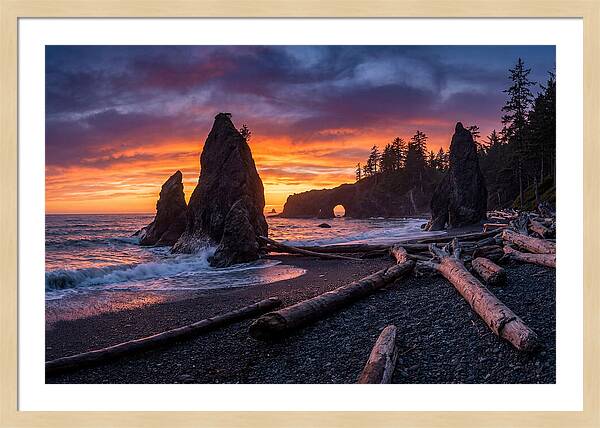Rialto Beach Sunset Serenity