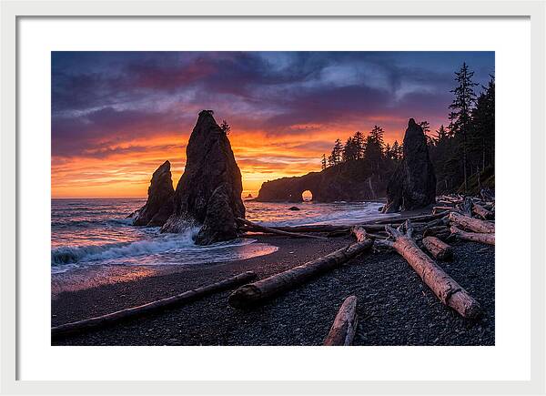 Rialto Beach Sunset Serenity