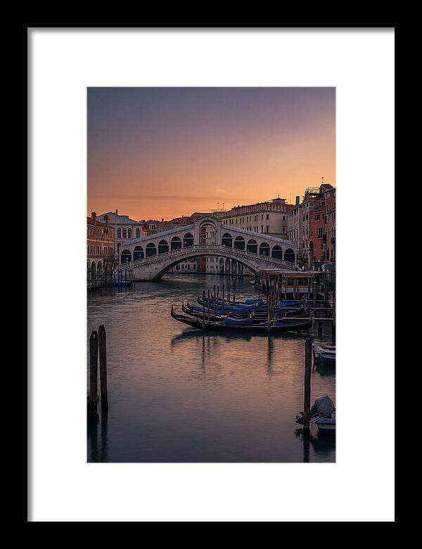 Rialto Bridge At Dusk