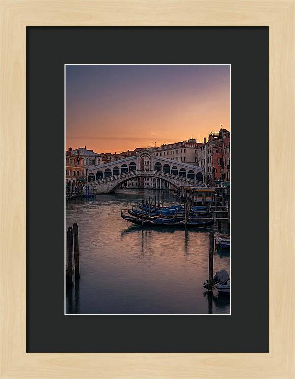 Rialto Bridge At Dusk