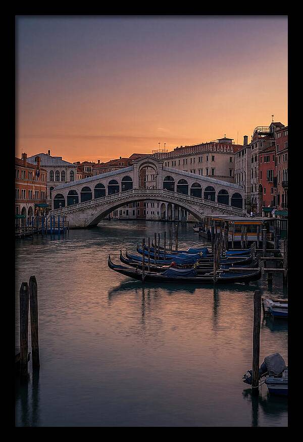 Rialto Bridge At Dusk