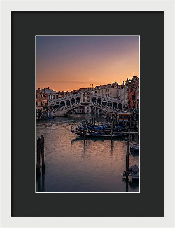 Rialto Bridge At Dusk