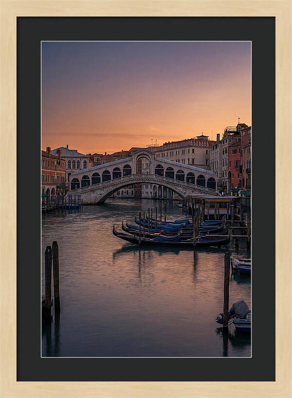 Rialto Bridge At Dusk