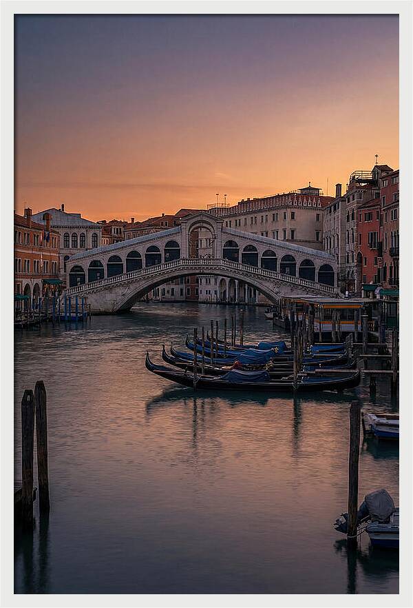 Rialto Bridge At Dusk