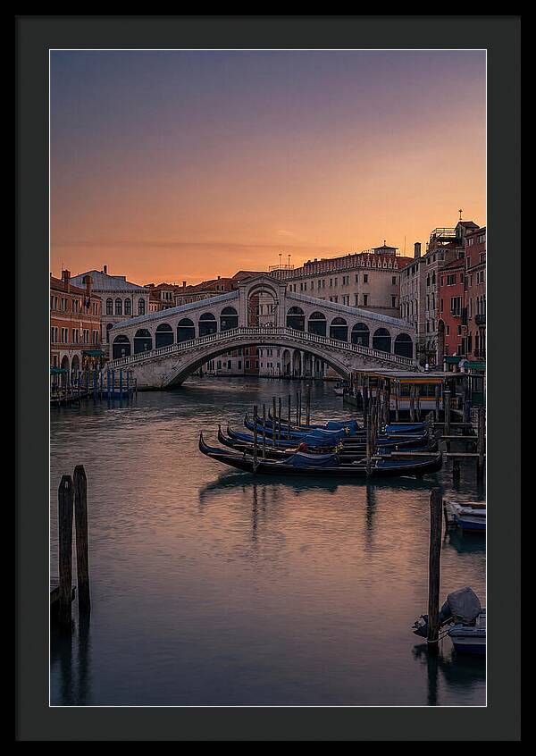 Rialto Bridge At Dusk
