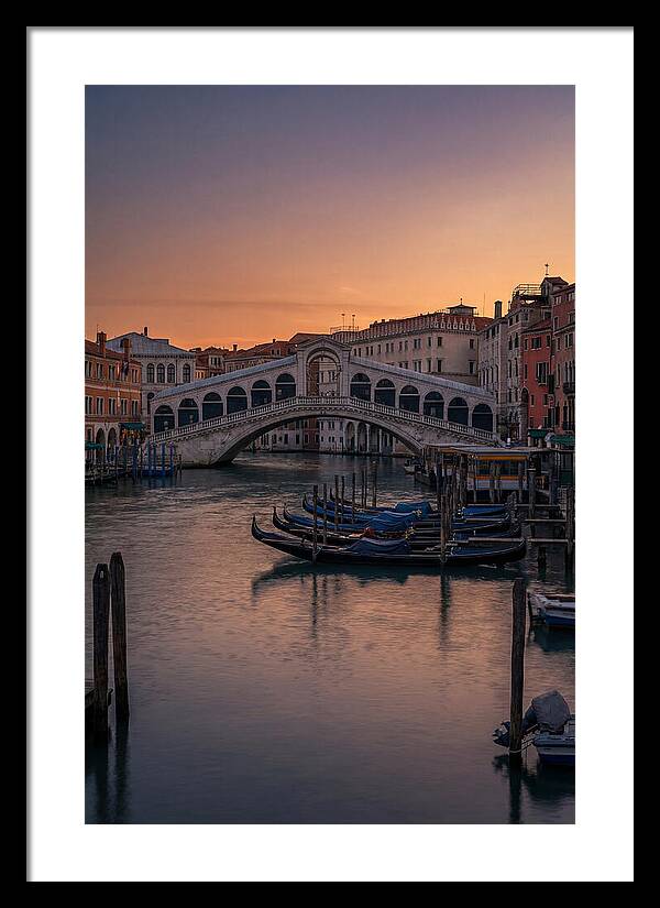 Rialto Bridge At Dusk