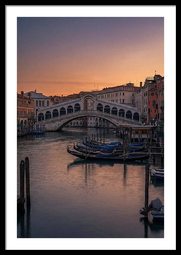 Rialto Bridge At Dusk