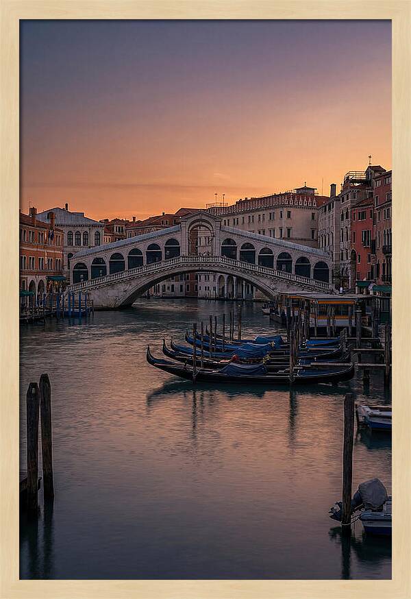 Rialto Bridge At Dusk