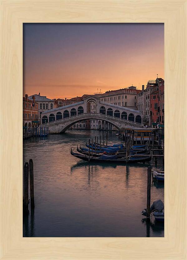 Rialto Bridge At Dusk