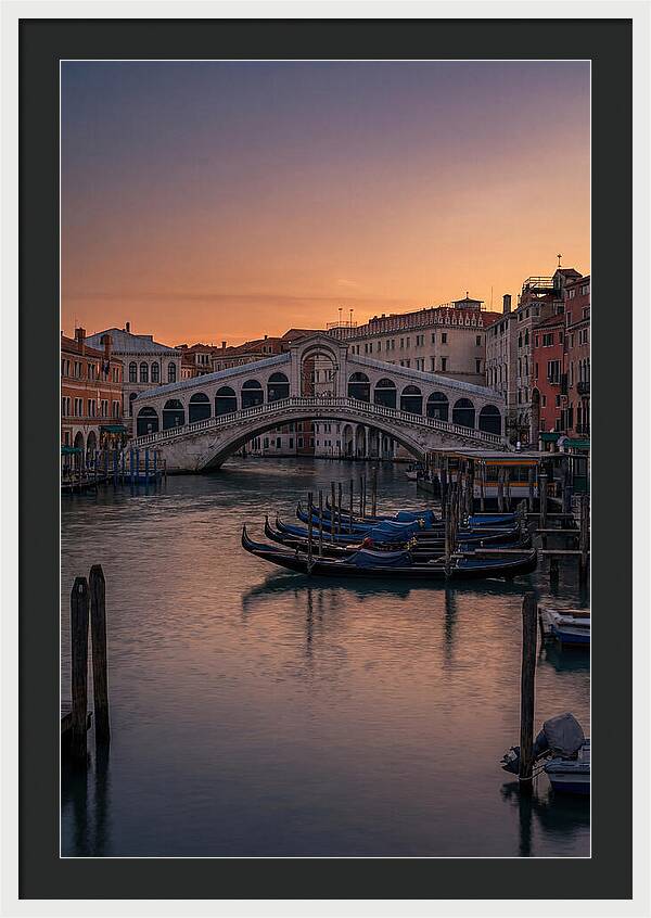 Rialto Bridge At Dusk