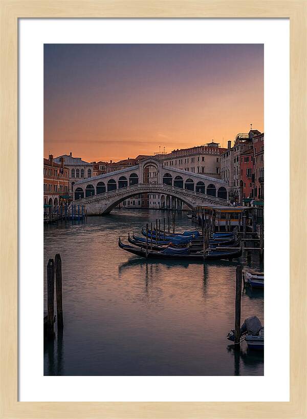 Rialto Bridge At Dusk