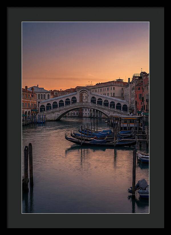 Rialto Bridge At Dusk