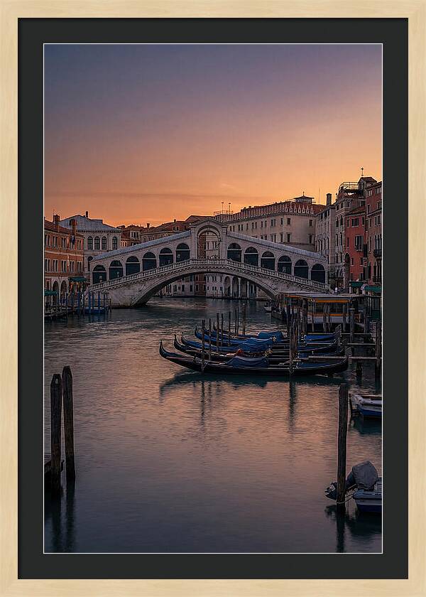 Rialto Bridge At Dusk