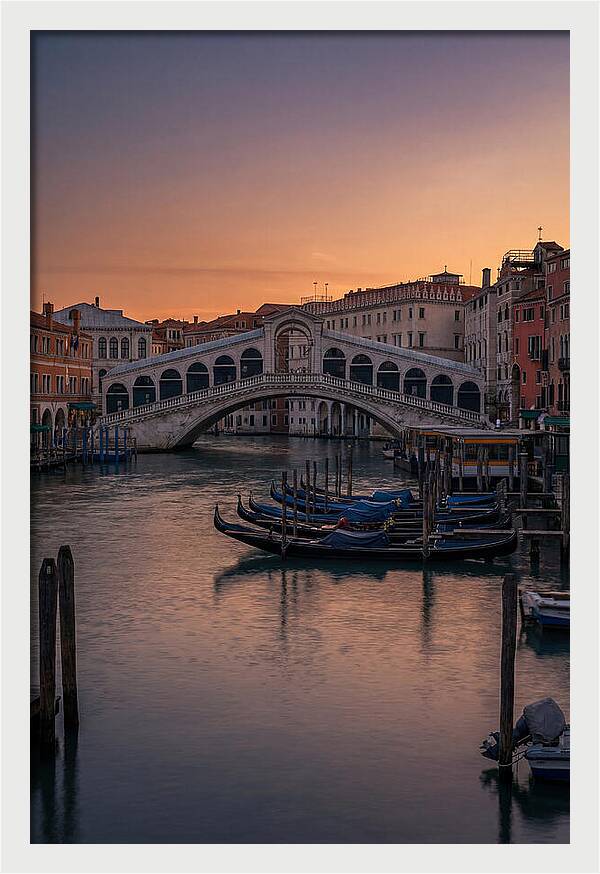 Rialto Bridge At Dusk