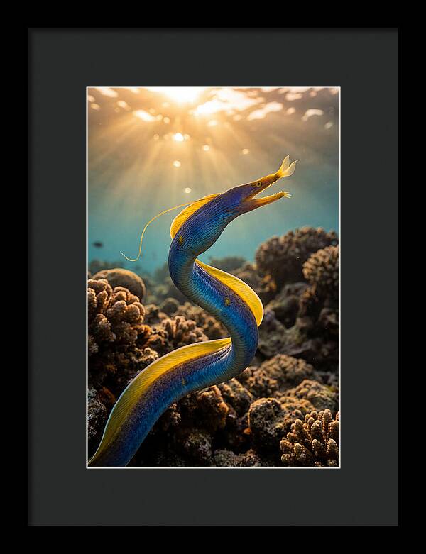 Ribbon Eel In Vibrant Waters