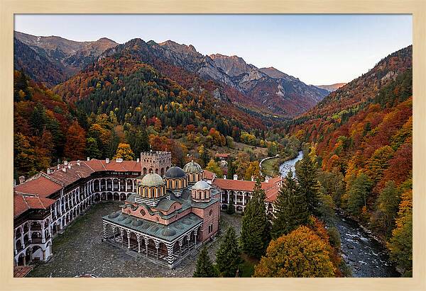 Rila Monastery Amidst Autumn Colors