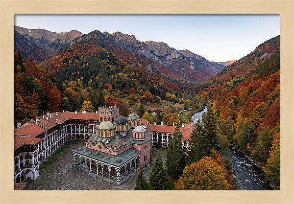 Rila Monastery Amidst Autumn Colors