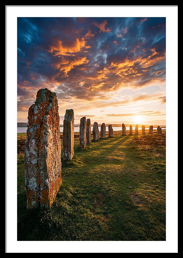 Ring Of Brodgar At Sunset