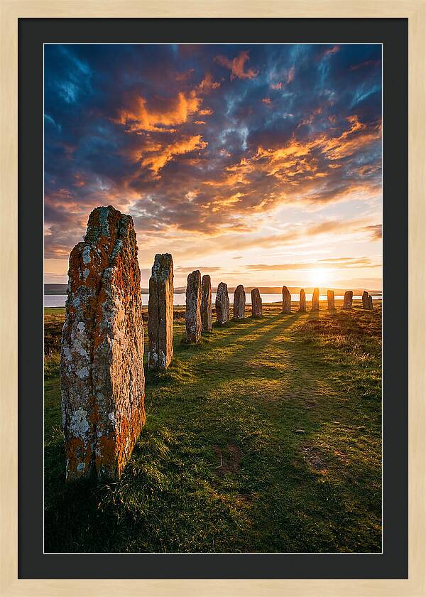 Ring Of Brodgar At Sunset