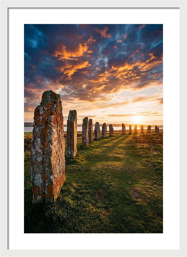 Ring Of Brodgar At Sunset