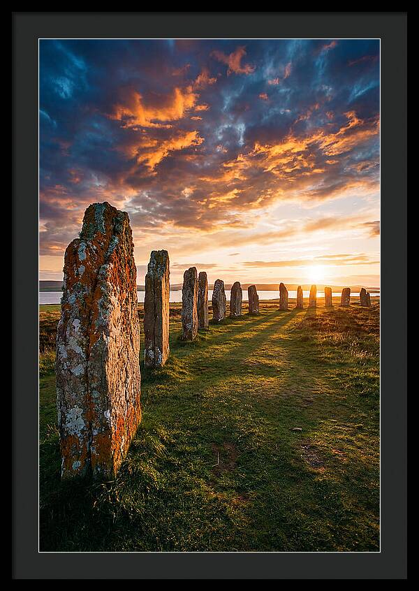 Ring Of Brodgar At Sunset