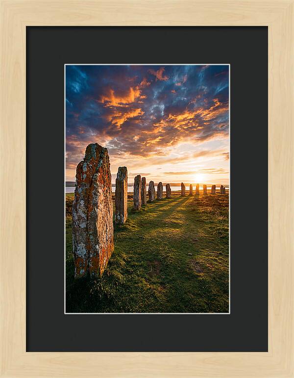 Ring Of Brodgar At Sunset