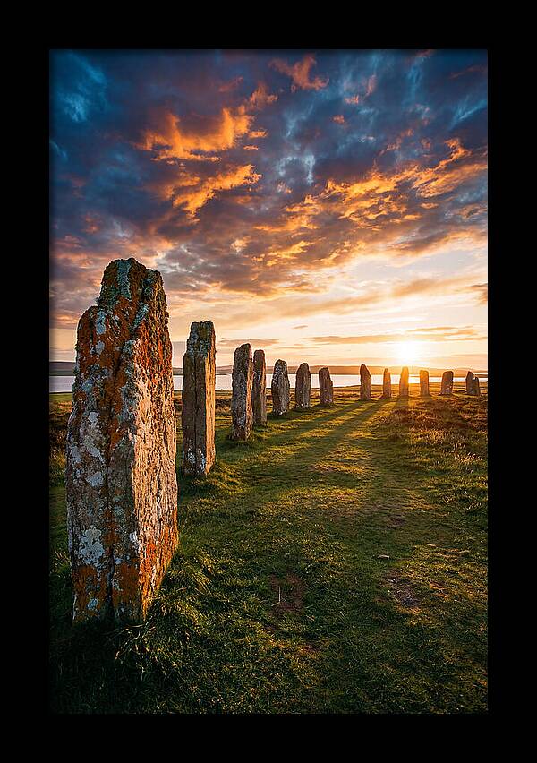 Ring Of Brodgar At Sunset