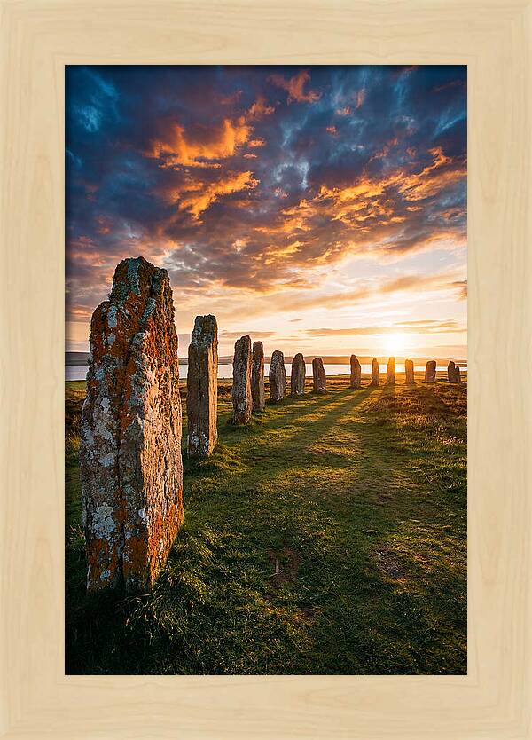Ring Of Brodgar At Sunset