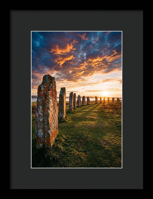 Ring Of Brodgar At Sunset
