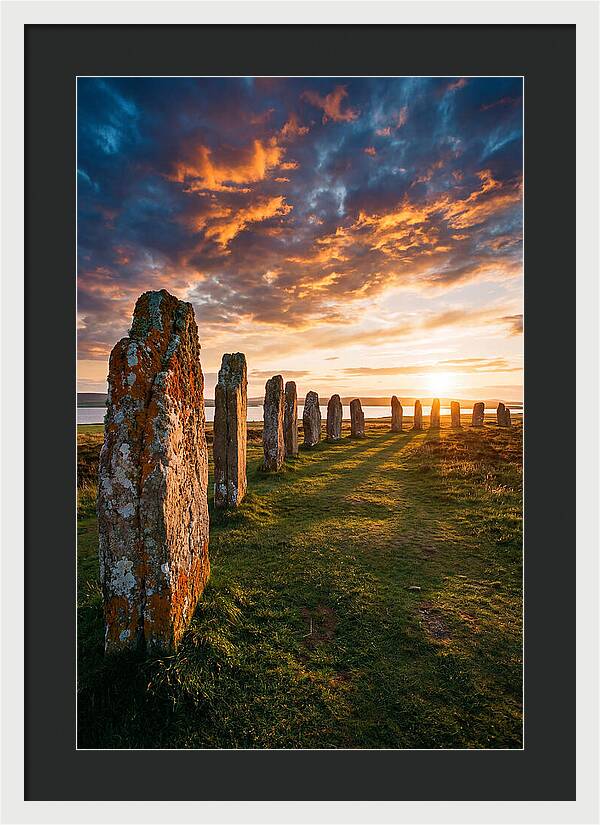 Ring Of Brodgar At Sunset