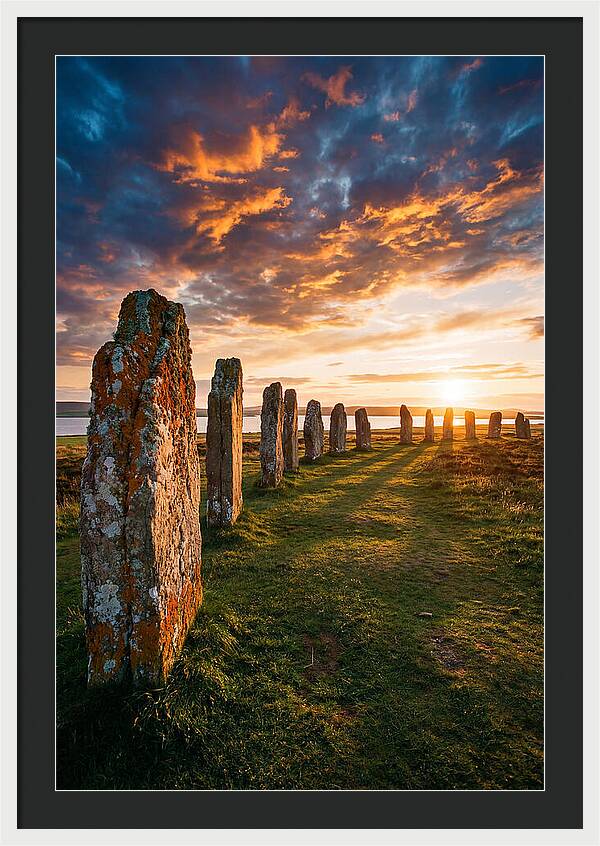 Ring Of Brodgar At Sunset