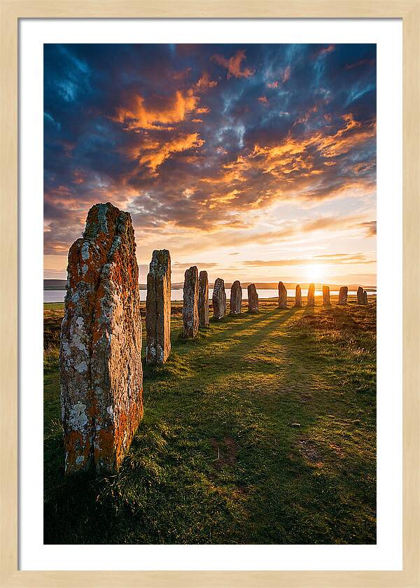 Ring Of Brodgar At Sunset