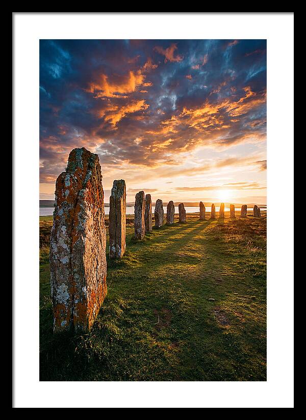 Ring Of Brodgar At Sunset