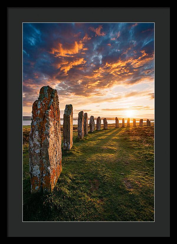 Ring Of Brodgar At Sunset