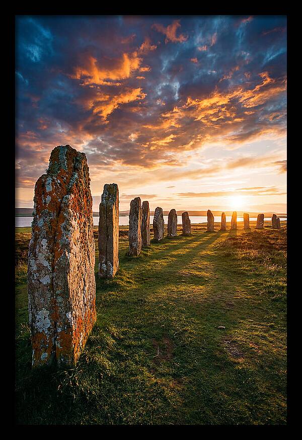Ring Of Brodgar At Sunset