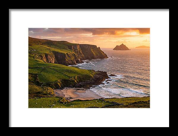 Ring Of Kerry Coastline At Golden Hour