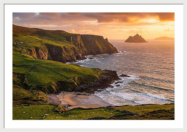 Ring Of Kerry Coastline At Golden Hour