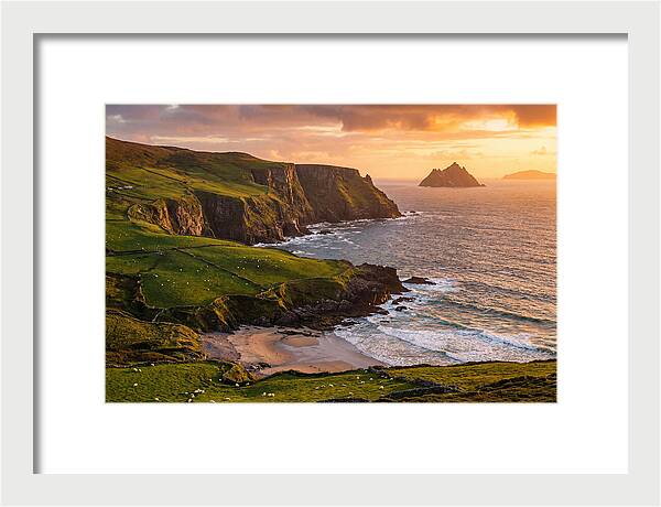 Ring Of Kerry Coastline At Golden Hour