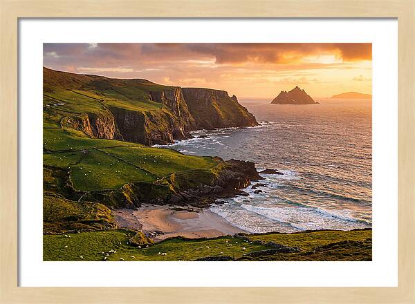 Ring Of Kerry Coastline At Golden Hour